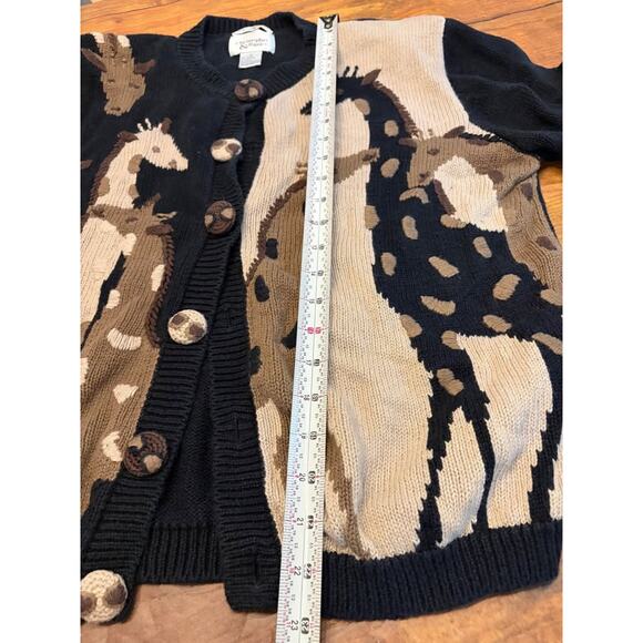 Sz M - Vintage Giraffe Cardigan - Picture 5 of 6